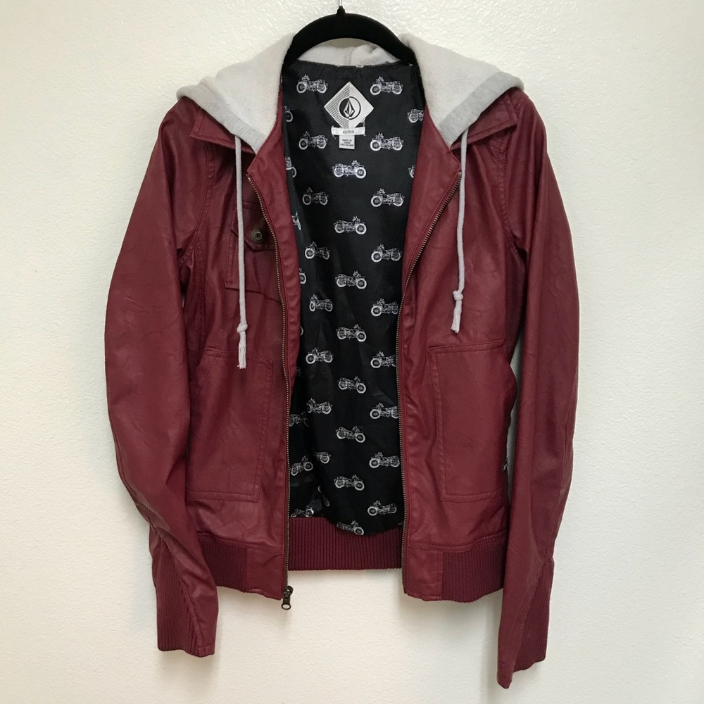 Volcom Leather Jacket ❤️🔥